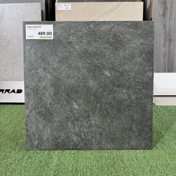 Керамограніт Walk Graphite F P 470x470x7 NR Mat (плитка сіра матова) PLK-WLK-GRPH-4747 фото