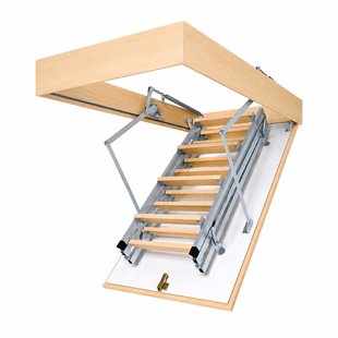 Горищні сходи Bukwood Compact Metal ST 120&times;60 см, висота до 280 см BUK-CMST-12060-280 фото