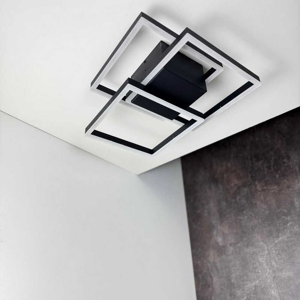LED світильник Smart VIOLUX RAFAEL прямокутний 100W 3000-4000-5000K IP20 чорний VL-RAFAEL-100W-BK-SMART фото