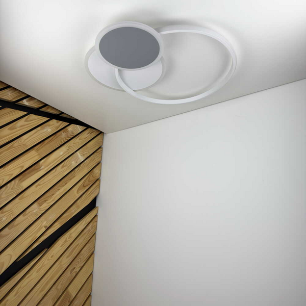 LED світильник Smart VIOLUX TRIO круглий 80W 3000-5000K IP20 чорно-білий VL-TRIO-80W-BW-SMART фото