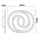 LED світильник Smart VIOLUX DOMINO круглий 90W 3000-4000-5000K IP20 білий VL-DOMINO-90W-WH-SMART фото 5