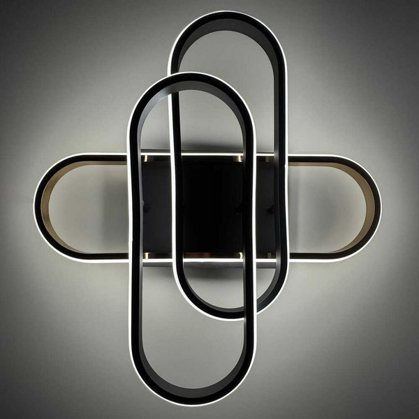 LED світильник Smart VIOLUX DIOR квадратний 90W 3000-4000-5000K IP20 чорний + золото VL-DIOR-90W-BG-SMART фото