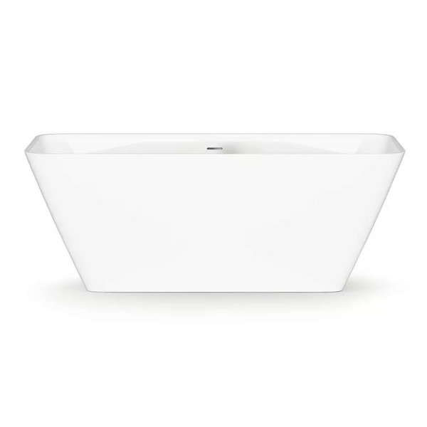 Ванна зі штучного каменю PAA Quadro VAQUA/00 159x70 окремостояча, білий глянець PAA-QDR-15970 фото