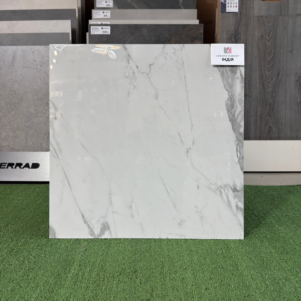 Керамограніт CALACATTA GREY 600х600 глянцевий CLC-GREY-6060-GLOSS фото