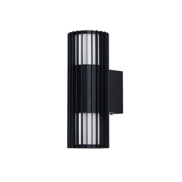 Світильник архітектурний настінний SENATOR-2D чорний 2х40W Е27 IP54 Violux VLX-SEN-2D-BLK фото