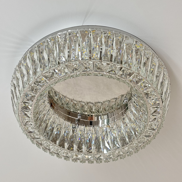 LED люстра Linisoln Cristall Maxi 9613/600 160W з пультом хром LIN-9613-600-CR фото