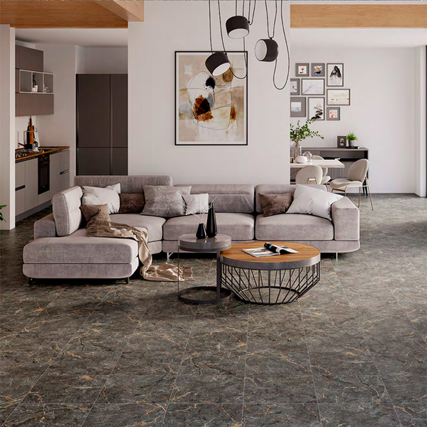 Керамограніт Cersanit Pavia Graphite Matt 42x42 (плитка сіра матова) PLK-CSN-PV-GRPH-4242 фото