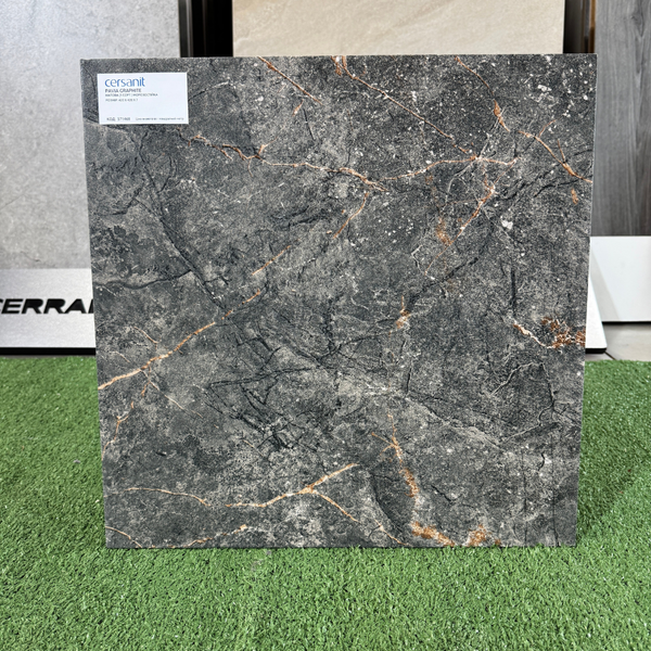 Керамограніт Cersanit Pavia Graphite Matt 42x42 (плитка сіра матова) PLK-CSN-PV-GRPH-4242 фото