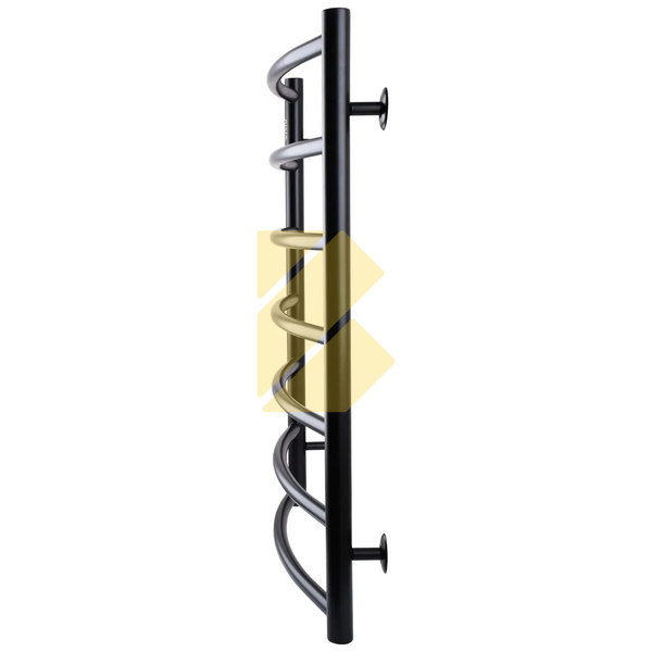Рушникосушарка водяна UNIO LD W 700-500-7 BLK Драбинка Дуга чорна матова UNI-LDW-70507-BLK фото