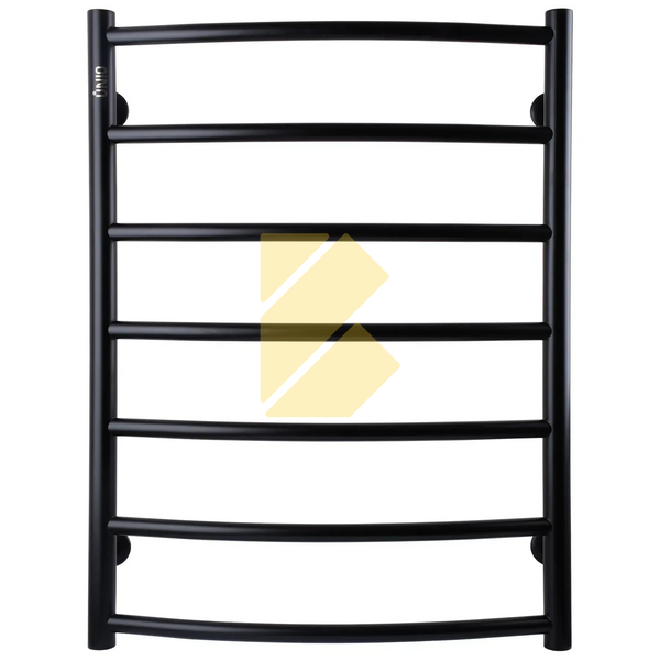 Рушникосушарка водяна UNIO LD W 700-500-7 BLK Драбинка Дуга чорна матова UNI-LDW-70507-BLK фото
